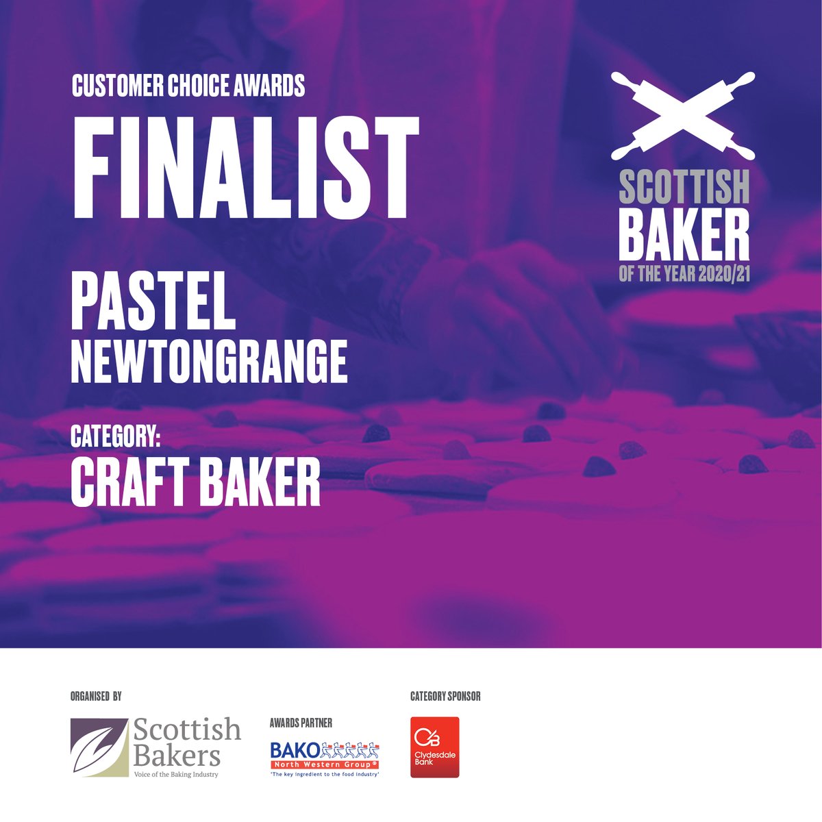ScottishBakersAwards (@scotbakerawards) on Twitter photo We would like to add our congratulations on our finalists in the Craft Baker category who received hundreds of votes from their customers. Well done to <a href="/TheKandyBar/">Sweet Heat 🔥</a> and Pastel! 👏👏🎉
#ScottishBakerOfTheYear #CustomerChoice We would like to add our congratulations on our finalists in the Craft Baker category who received hundreds of votes from their customers. Well done to <a href="/TheKandyBar/">Sweet Heat 🔥</a> and Pastel! 👏👏🎉
#ScottishBakerOfTheYear #CustomerChoice