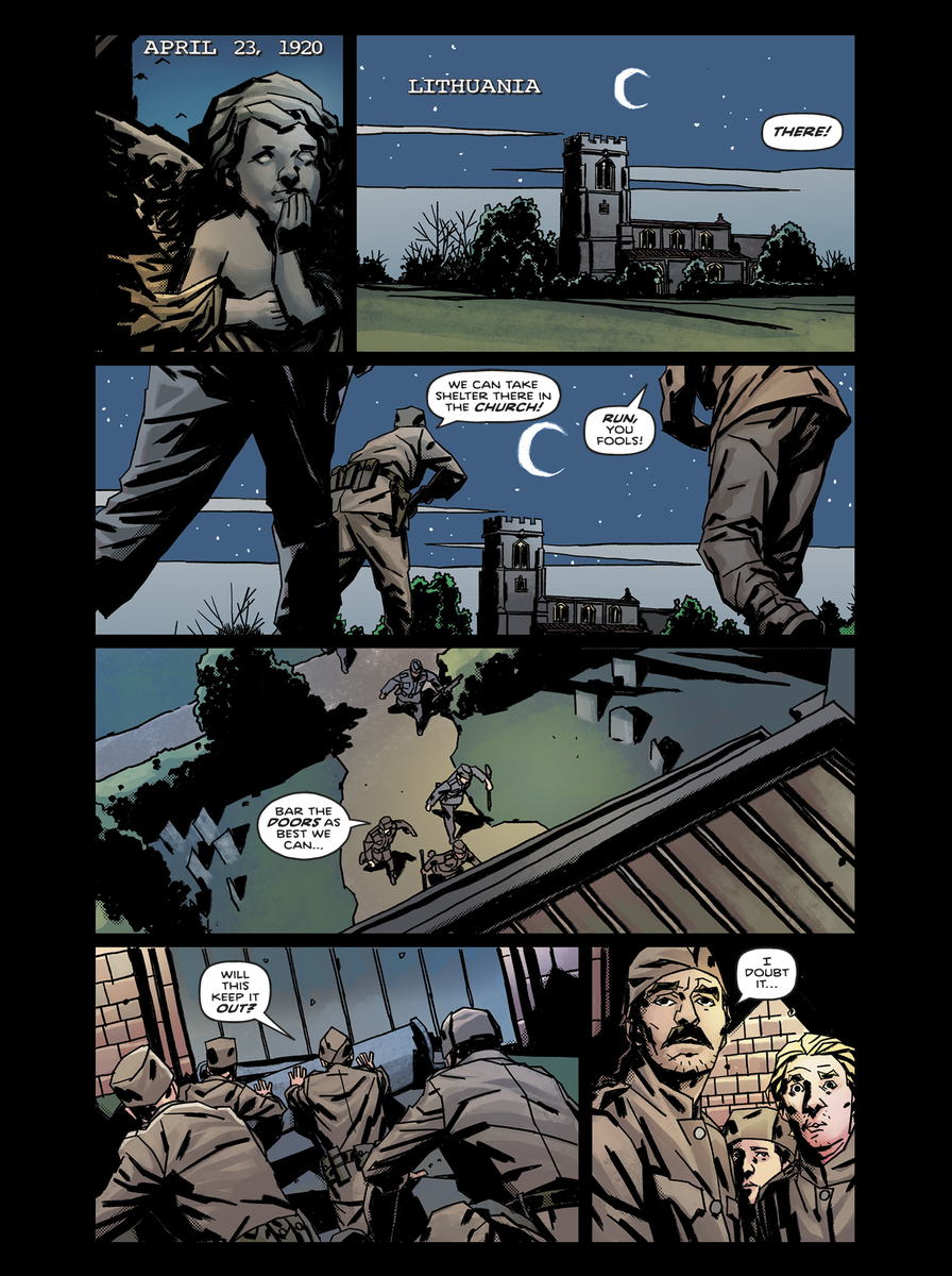 ronmarz's tweet photo. "Beasts of the Black Hand Volume 2: The Viking League" coming to @kickstarter next week. Me, @matthewdowsmith, @HardingArt, @OminousPress, @BeastsBlackHand. https://t.co/orDflBYTF6