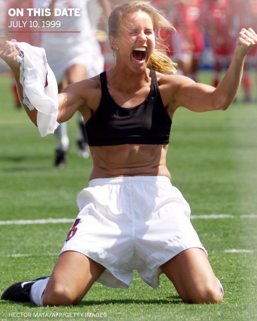 espn's tweet photo. 21 years ago today, @USWNT defeated China on penalty kicks to win their second World Cup. https://t.co/z3sP2A0xAT