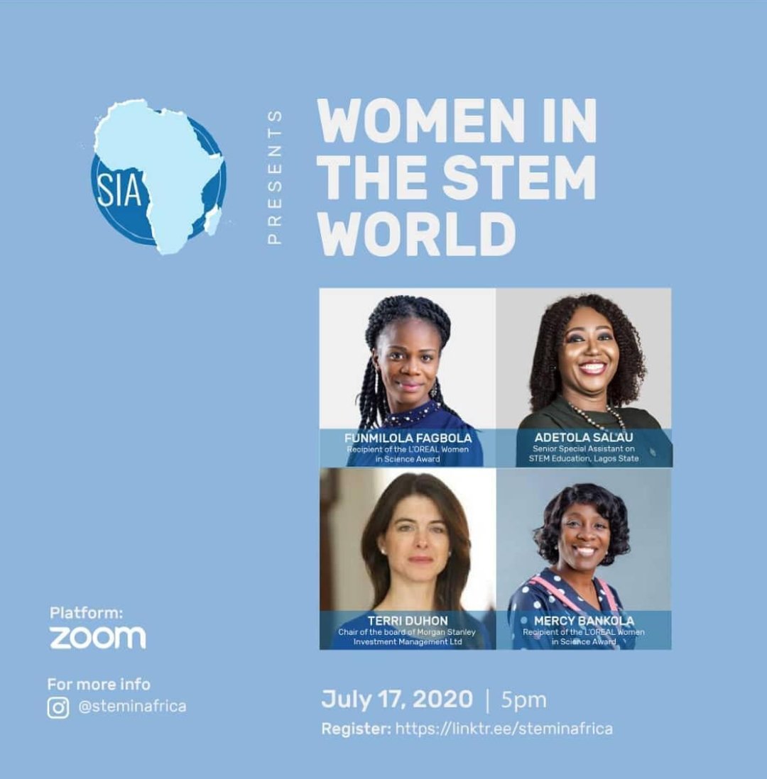 educationhubng's tweet photo. In addition, they will reflect on how students in local communities can extend themselves around STEM.
Date: 17/07/2020
Time: 5:00 p.m.
Venue: Zoom
Register: https://t.co/6JdMd3F1Jx
#EducationHubNG
#Carisma4U
#StemInAfrica
#WomenInSTEM
#STEM
#STEMEducation
#STEMWorld https://t.co/KtWvk1GBn3