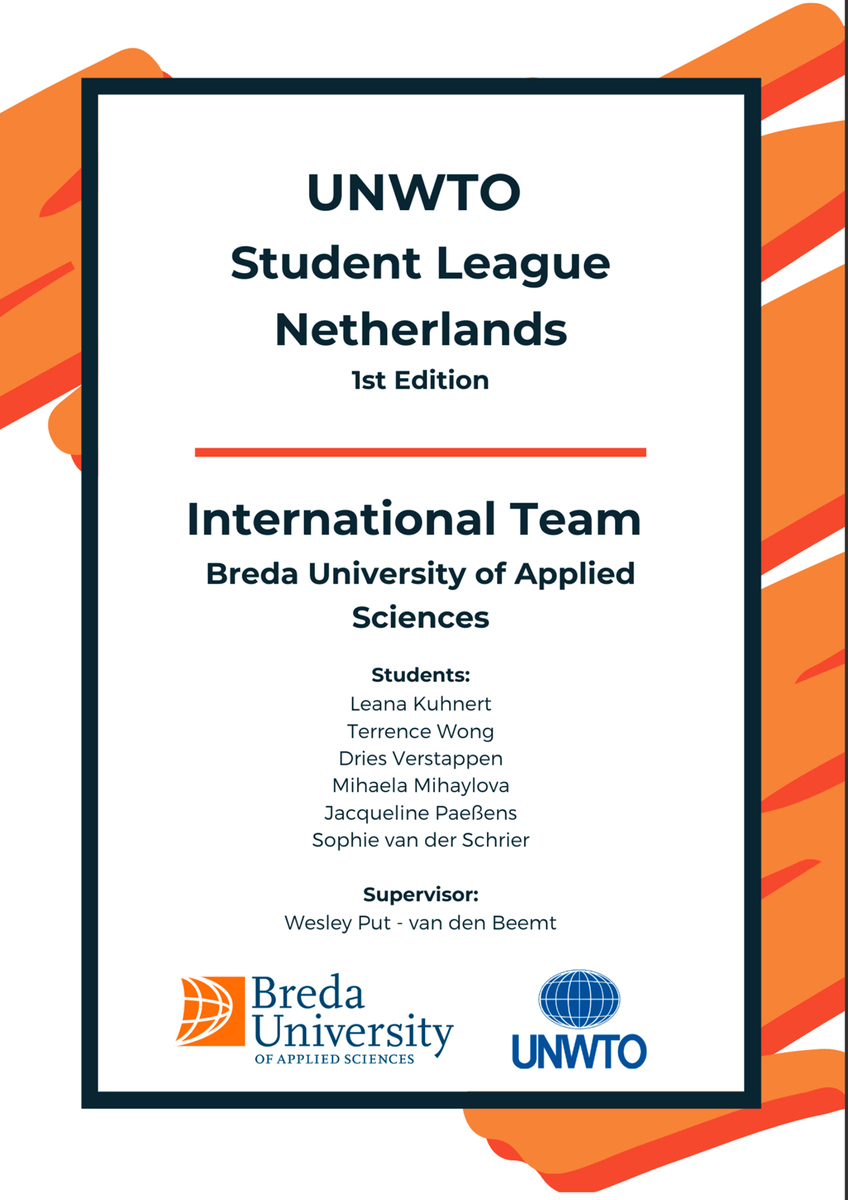 Gefeliciteerd team <a href="/nhlstenden/">NHL Stenden</a> met het winnen vd  <a href="/UNWTO/">UN Tourism</a> Students League &amp; mooie erkenning voor het International Team. Fijn dat we een bijdrage konden leveren, @thysdegroot &amp; <a href="/Anoukvaneekelen/">Anouk van Eekelen</a>. Bedankt <a href="/bredauas/">Breda University of Applied Sciences</a> <a href="/nhlstenden/">NHL Stenden</a> <a href="/Saxion/">Hogeschool Saxion (inactief)</a> <a href="/HZeeland/">HZ - handle holder</a>, Kennisnetwerk Destinatie NL &amp; <a href="/CELTH/">Celt Haggis</a>