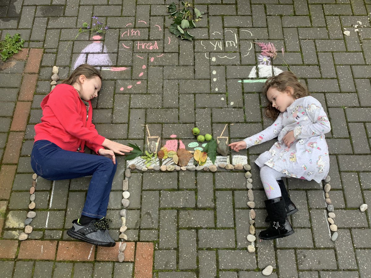 Hours of fun with outside art this week. Alexandra Park Primary School, Stockport. Years 2 &amp; 5 <a href="/AlexPark1912/">Alexandra Park Primary School Stockport</a> #BigOutdoorArtChallenge