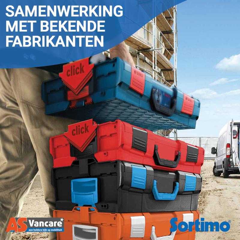.<a href="/SortimoNL/">Sortimo bedrijfswageninrichting</a> heeft verschillende samenwerkingsverbanden met bekende fabrikanten.
De BOXXen van de partnerbedrijven passen perfect in de Sortimo-inrichtingen, kunnen met elkaar worden gecombineerd.
Meer informatie: bit.ly/3edCZ6H

#Sortimo #bedrijfswageninrichting #LBOXX