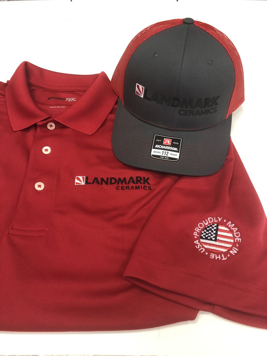Landmark Ceramics, 500 hats, 500 tees, 300 polos. Another appreciated corporate order.