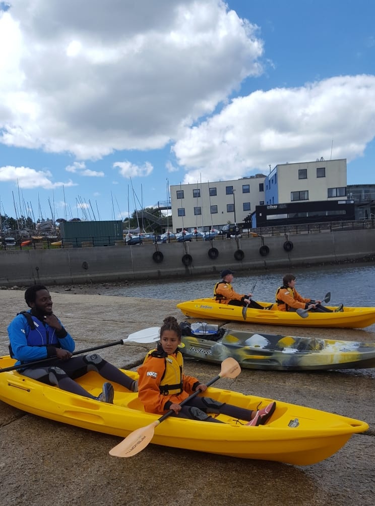waves_making's tweet image. A dad went kayaking today in Plymouth, Britain&apos;s Ocean City. He couldn&apos;t swim last yr. But his children love the water, so on a Sunday for months over the winter we went to the Life Centre where he had swimming lessons. Today a water confident dad went kayaking with his daughter