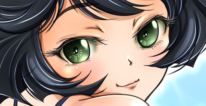 今夜のワンドロは〜久々に優希ちゃん描いてみました。最近は瞳を大きく描いてみてるんですが この子はなんかむずいなー🤔(なので尻で逃げましたww) 