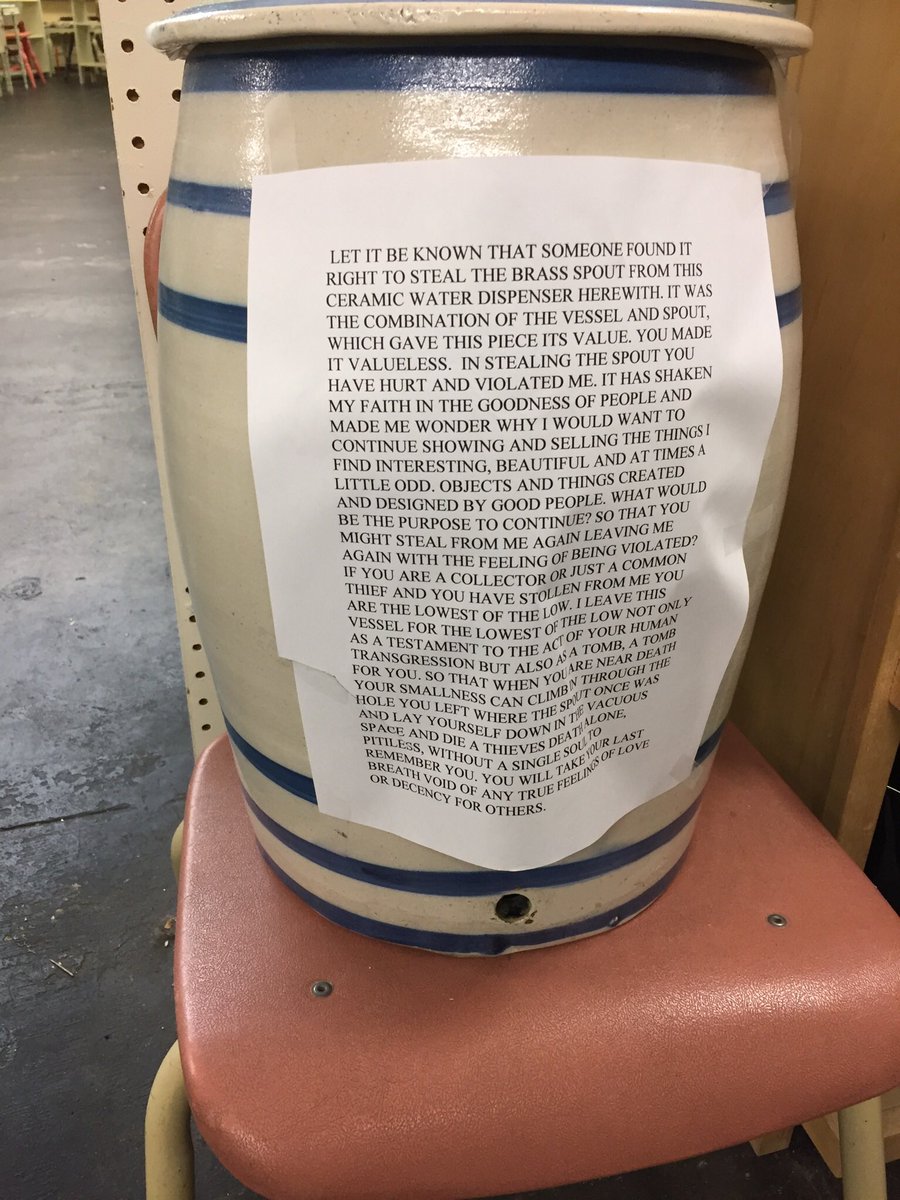 Hey Metal Twitter - 

I encourage you to read this note all the way to the end. 

There is not a black metal song on earth that contains the absolute seething, pitiless hatred contained within this note I found at a Michigan antique store.