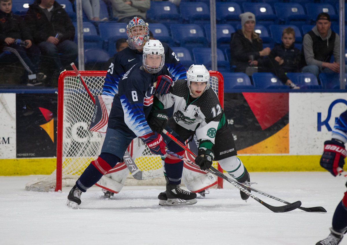 PeteKrupsky's tweet photo. #FBF with a @USAHockeyNTDP twist-the 2002 DOB group won with grit. Not fancy, but effective. See the final 80 seconds on 2/21/20 at @USAHockeyArena against @RidertownUSA: https://t.co/JjtzyQfucq.
Game photos: @renalaverty. #Punchthetimeclock https://t.co/VNoQITqEAe