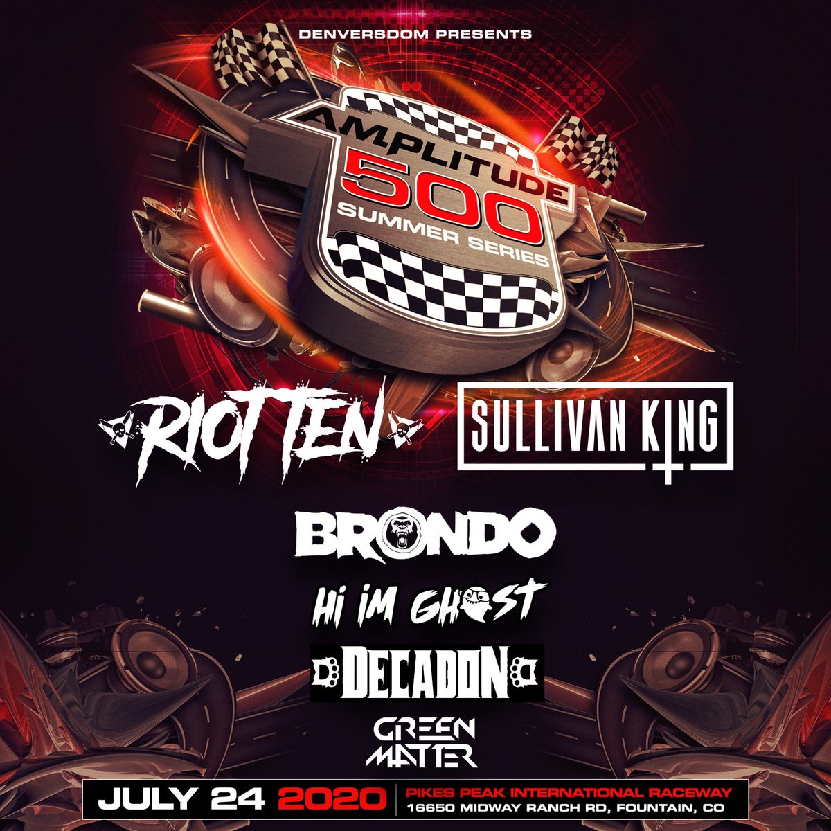 decadon's tweet photo. Colorado! I’m pulling up for The Amplitude 500 Drive In with Sullivan King, Riot Ten, Brondo, Hi I’m Ghost and Green Matter! Can’t wait to rage 🤘🏻🎸

Tickets ⏩ https://t.co/d0CN0y1ZoE https://t.co/AMsAWfVz6W