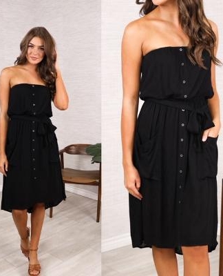EASY WEAR POCKET DRESS
⁠