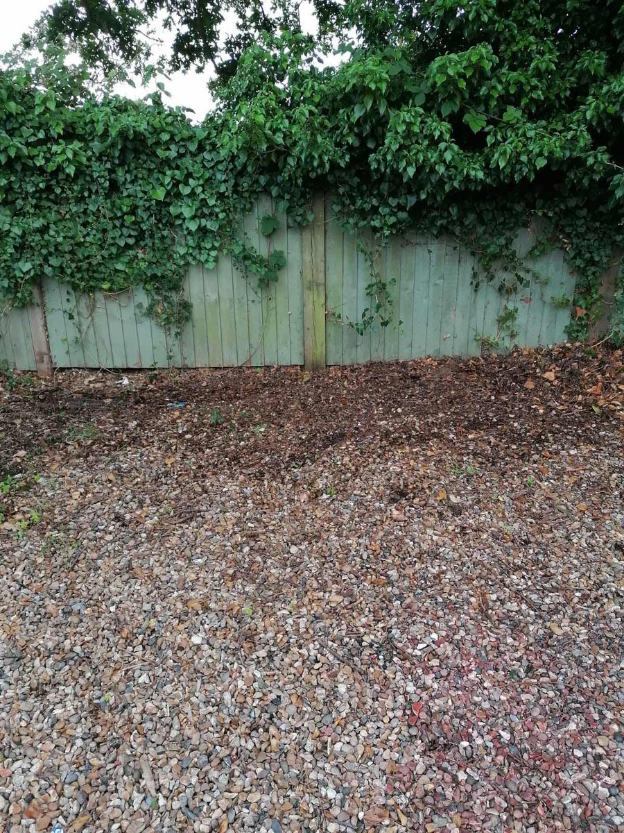 To finish the job, some fresh gravel to fill the holes. The AFTER pictures... #countyrooms