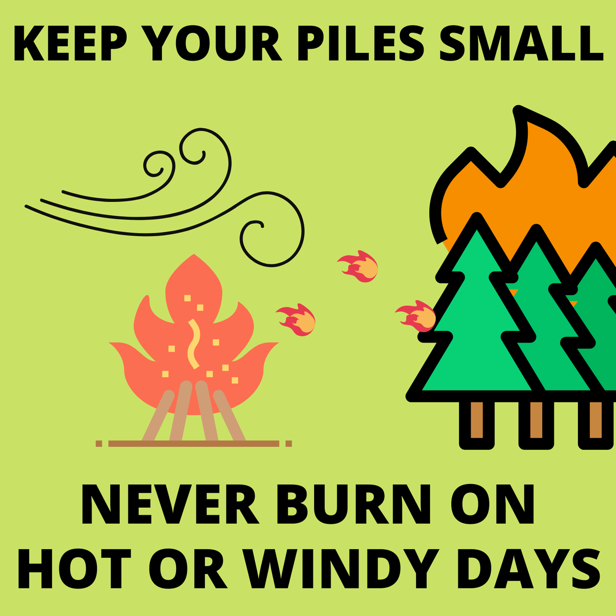 MontanaDNRC's tweet photo. Do you plan to burn debris this weekend? Check for restrictions and obtain a permit! Burning is currently prohibited in many counties. Remember to burn in the morning when it is cool and damp. Keep your piles small and never leave them unattended! #FireAdaptedMT #KeepMontanaGreen https://t.co/NOhvAsvZow