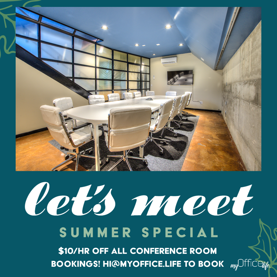 myOfficeLifeCO's tweet photo. Limited time Summer deal! Book our meeting rooms for $10/hr off regular price! 
#meetingspace #conferenceroom #coworkingspace #denver https://t.co/isYyZLVtuc