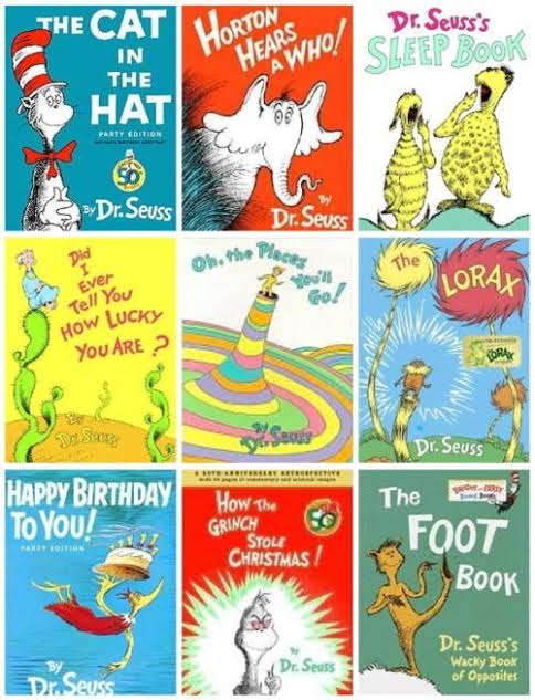 im rlly lucky to have grown up in a house full of books and to read and memorize dr seuss and shel silverstein poems r a privilege. u dont easily forget the colorful pages and WORDS of seuss. the artwork for silverstein's books were crazy but it matches the words 