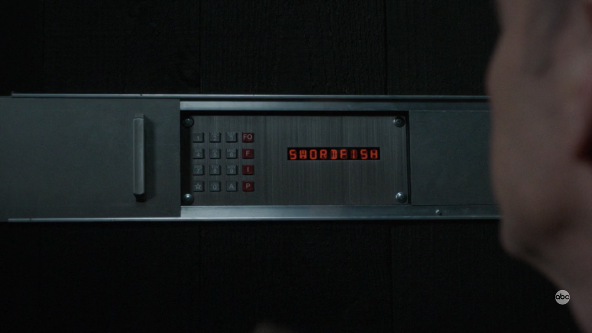 RichCsigs's tweet photo. Catching up on @AgentsofSHIELD.  In episode 5, this is totally a shout out to @CriticalRole &amp; @samriegel, right?  It has to be!  #ItsAlwaysSwordfish https://t.co/uPd2sUGuu5