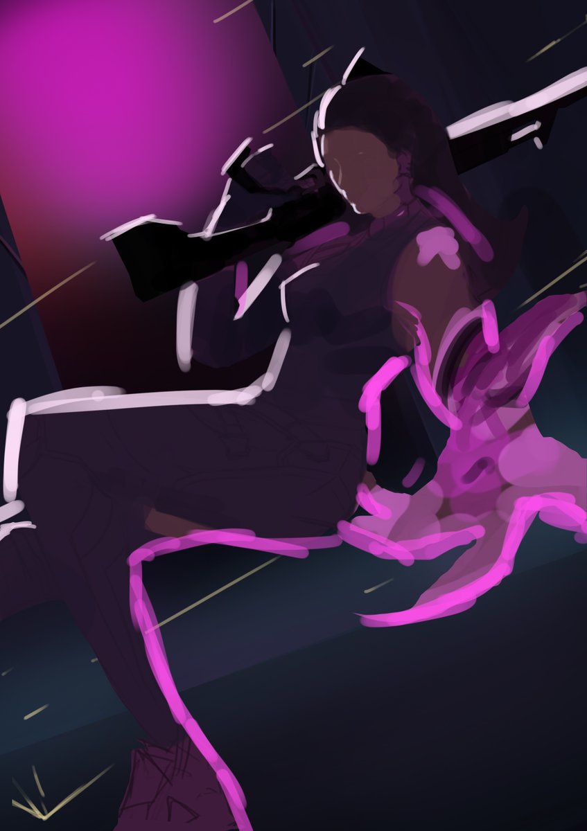 penggunaan shape juga mempermudah lo buat melakukan clipping mask agar warna tidak keluar saat lo paintingsetelah clipping mask - sebelum clipping mask