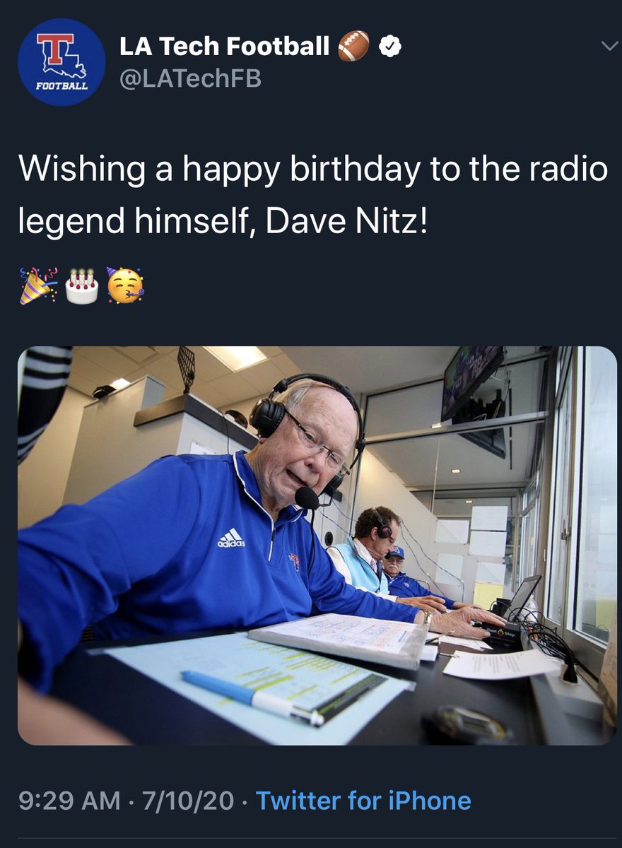 NotTheNitzer's tweet photo. I don’t know which to love the most. Regardless, You Gotta Love It! Thanks all for the wishes! @LATechFB @LATechBSB @LATechHoops https://t.co/fWz5S3mNyS