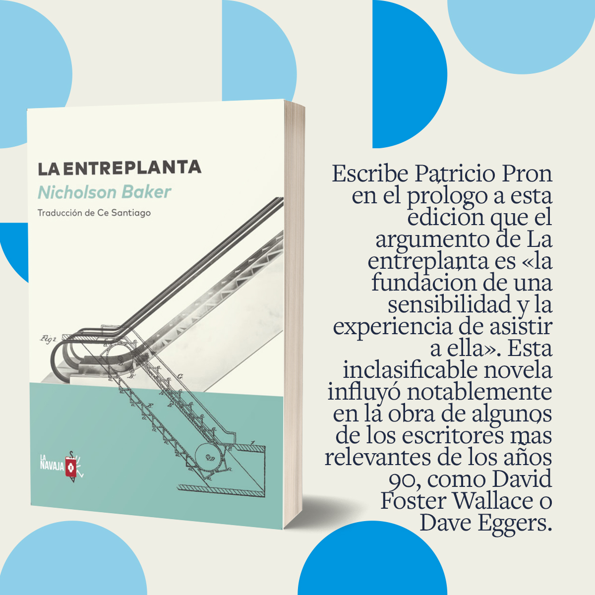 leemosBigSurArg's tweet photo. Novedad de julio por @navajasuiza_ed: La entreplanta, de #NicholsonBaker 👔. A través de los pensamientos de Howie, una oficinista que va a comprar cordones de zapatos, encontramos la trascendencia en los asuntos más cotidianos de la vida.
Más info. acá https://t.co/U6NJafQbdX https://t.co/GwDo7zN4yK