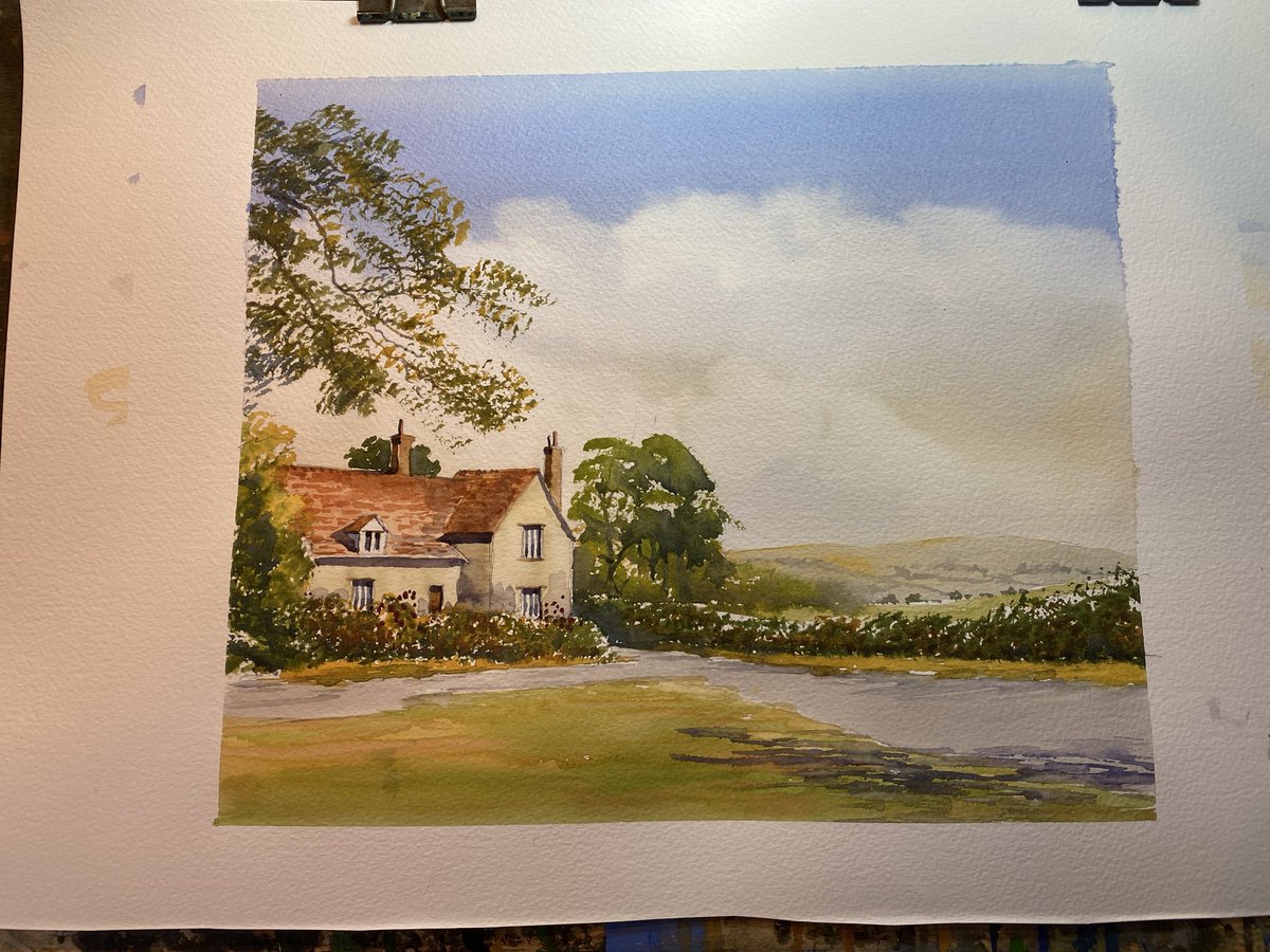 Just finished another YouTube painting. The loading process starts now!! @DalerRowney #Watercolour charlesevansart.com