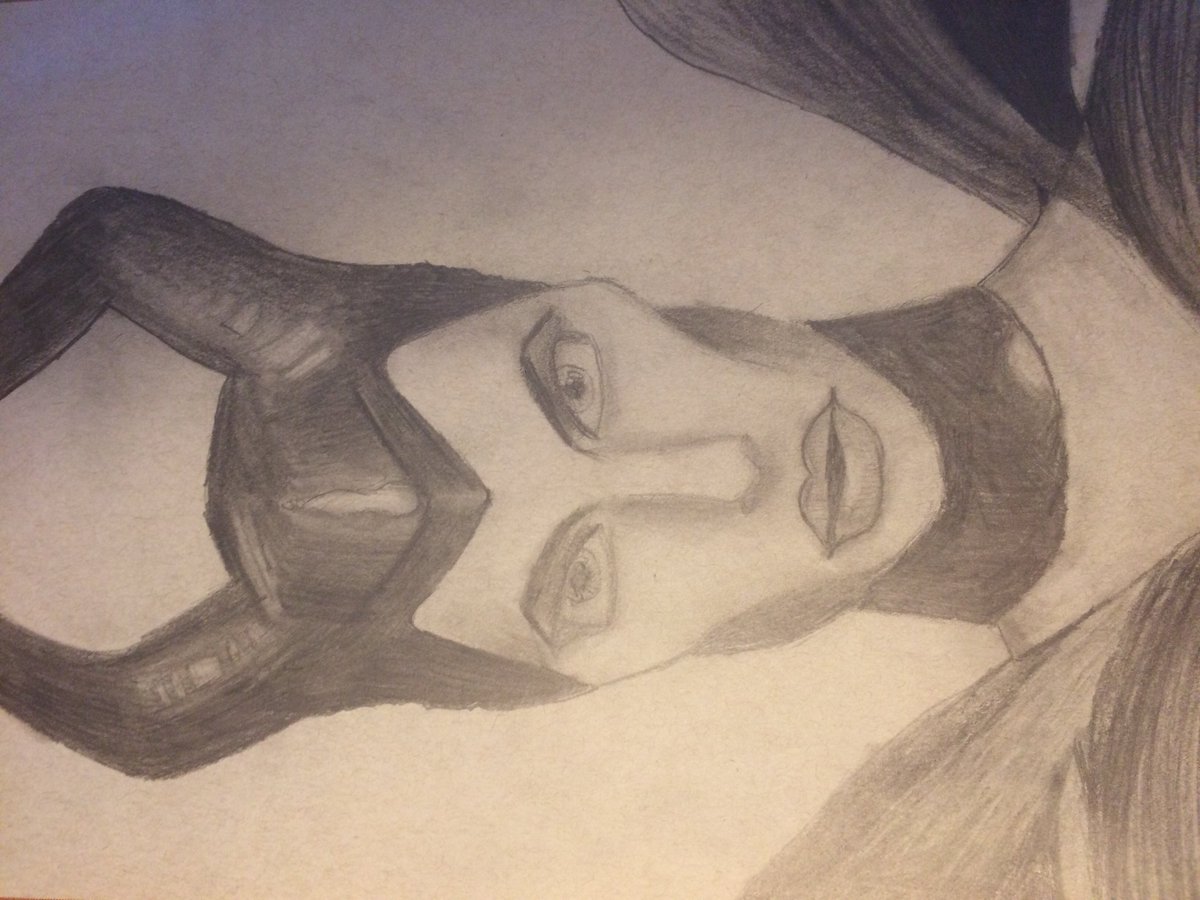 Kate in Year 7 <a href="/PlantbrkSchool/">Plantsbrook School</a>  has submitted a fantastic pencil drawing of Maleficent today. 👏👏👏