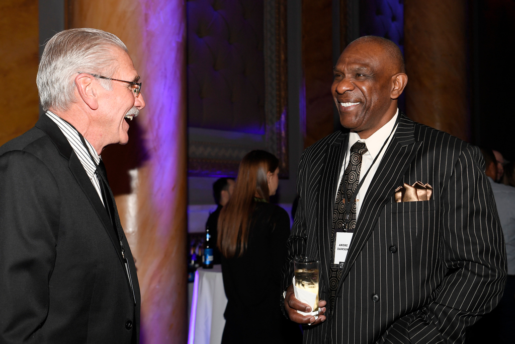 We know the Hawk is smiling this big today because it\s his 66th birthday Happy birthday to Andre Dawson! 