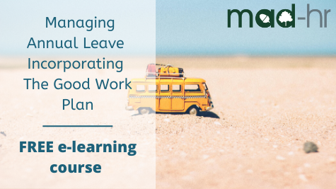 wearemadhr's tweet photo. FREE email course: Managing Annual Leave & the Good Work Plan. Sign up to a 10-day course that covers essential aspects of Managing Annual Leave. No set up or course fee. Just free expert HR advice to your inbox. https://t.co/CXJaF08qhO
#HRadvice #Goodworkplan #HRe-learning https://t.co/ze9Pecs08j