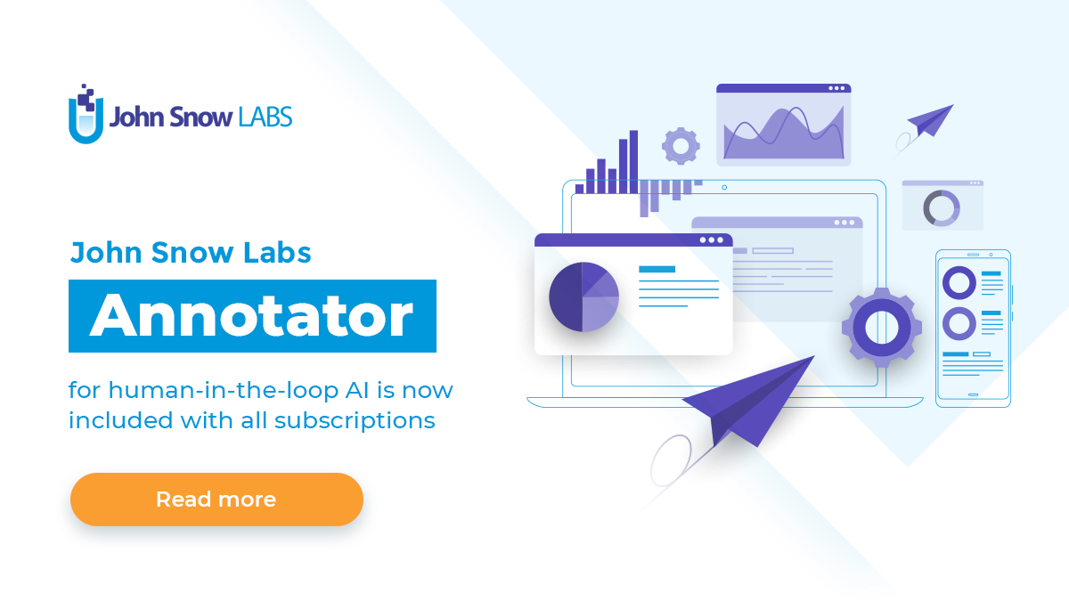 JohnSnowLabs's tweet image. John Snow Labs' enterprise-grade #DataAnnotator is now included at no additional cost. Labels can be time-consuming & expensive for high-quality training #data that empowers #machinelearning & #deeplearning especially in the #healthcare & #lifescience. 
johnsnowlabs.com/john-snow-labs…