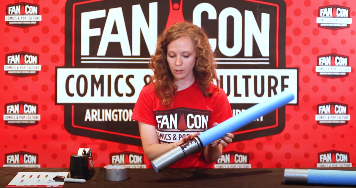 ahml's tweet photo. #DIY #Lightsaber you can make at home! Take a photo and register your craft in ActionBound with code UP99D to be entered to win #AHMLFanCon daily prize. Visit https://t.co/crIsNZ8q4c to download the ActionBound app. Today's craft video: https://t.co/q4hKPTMY0A https://t.co/mVzOJ8n63F