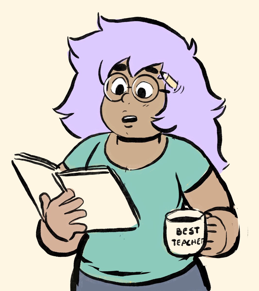 Human Amethyst as a young professor