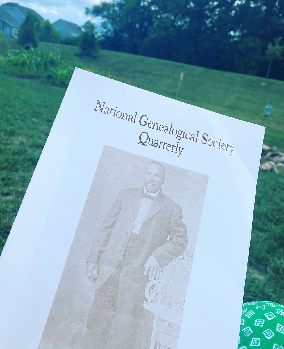 1BranchAtATime's tweet photo. Enjoying the warm sun and the newest issue of the Q. #IreadtheQ @ngsgenealogy https://t.co/NhXHkxCJOo