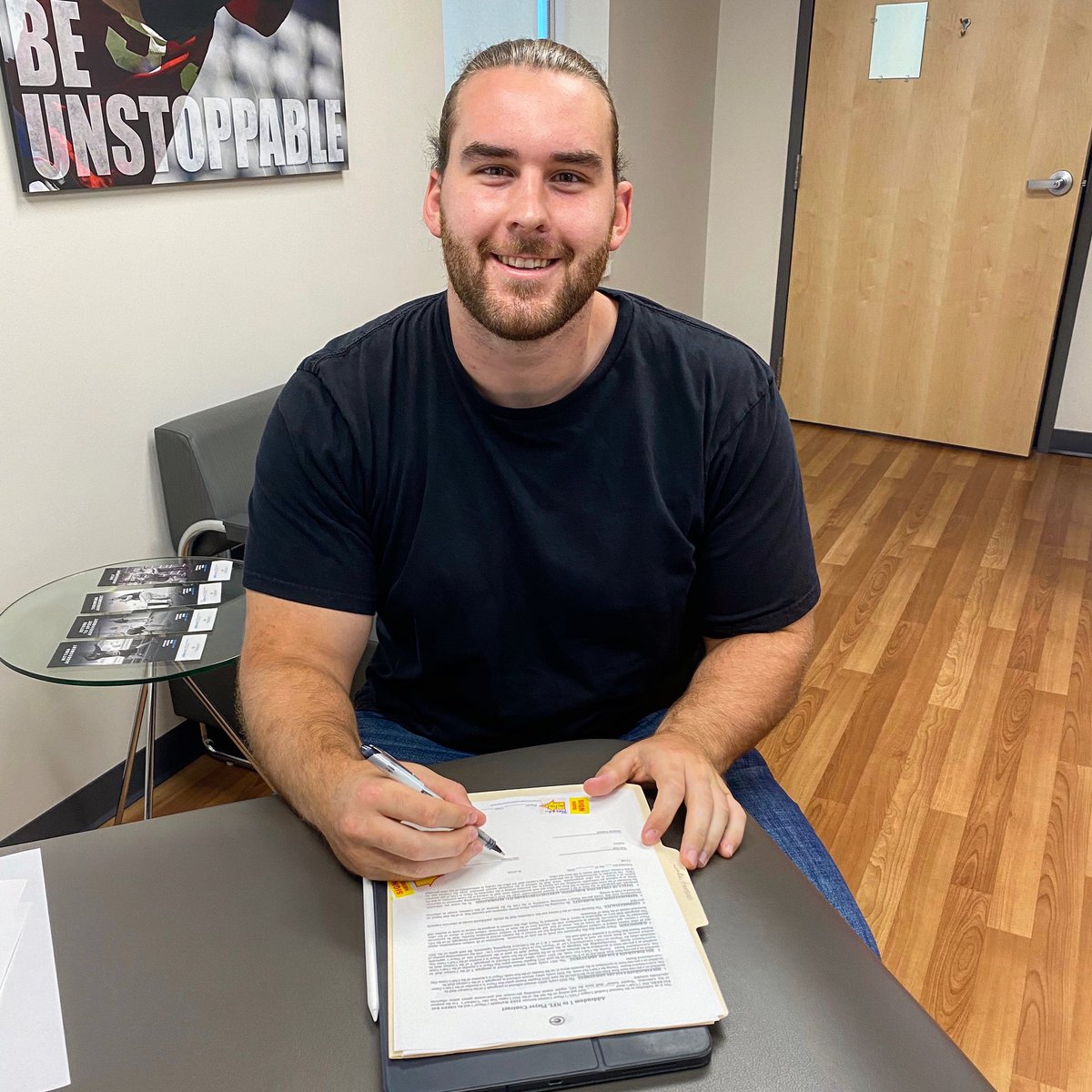 Congrats to Jake Hanson. <a href="/packers/">Green Bay Packers</a> ✍️ #AMDG