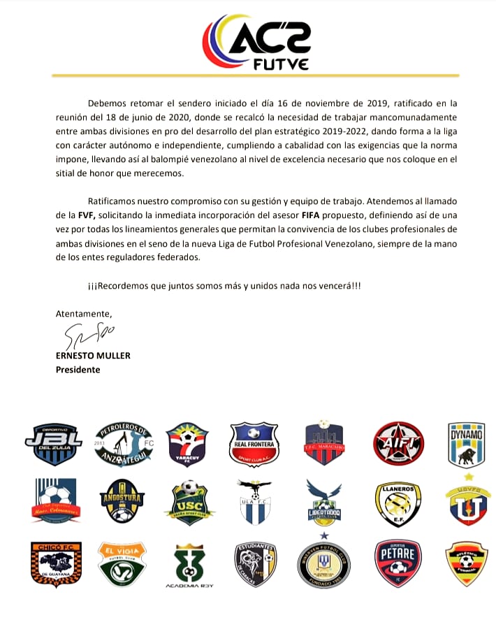 Comunicado Oficial @AC2Venezuela