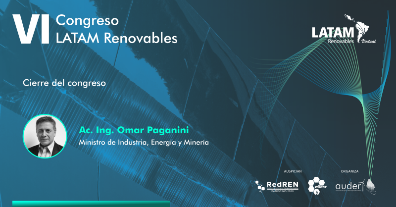 auderuy's tweet photo. #LATAMrenovables | En el cierre del congreso contaremos con la presencia del Ministro del @MIEM_Uruguay, @OmarPaganini, cuya participación será muy enriquecedora para el mismo. 

21 de julio ♻️☀️🍃🌊
+ info: https://t.co/aHwjSBWrUK 
Por inscripciones: https://t.co/acwOLzgiLQ https://t.co/NFOIkjk0hu
