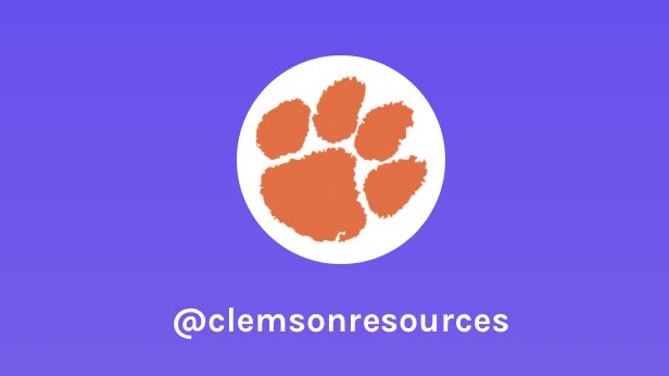 Clemson Resources
linktr.ee/clemsonresourc…