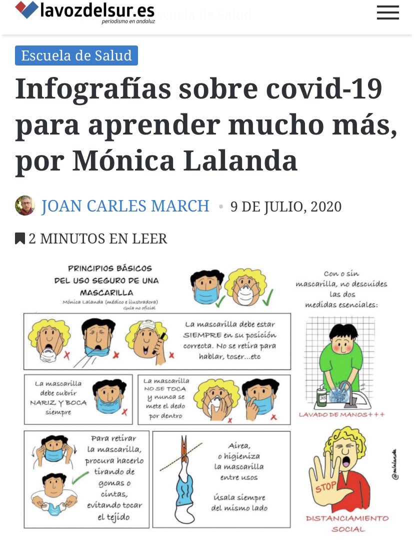 Mi nuevo artículo en <a href="/lavozdelsures/">lavozdelsur.es</a>: 11 INFOGRAFÍAS sobre #covid_19 para aprender mucho más y de forma fácil y ágil con <a href="/mlalanda/">Mónica Lalanda</a> y comentarios elogiosos de personas como <a href="/Noeliadferrer/">Noelia Díaz Ferrer</a> <a href="/Hospital_ET/">+Recortes Salvajes</a> <a href="/DeMeligrana/">DeMeligrana</a> @psicoprevencin1 <a href="/carmen_gayo/">Carmen</a> <a href="/Elemar08/">Elena</a> 
✅ lavozdelsur.es/infografias-so…