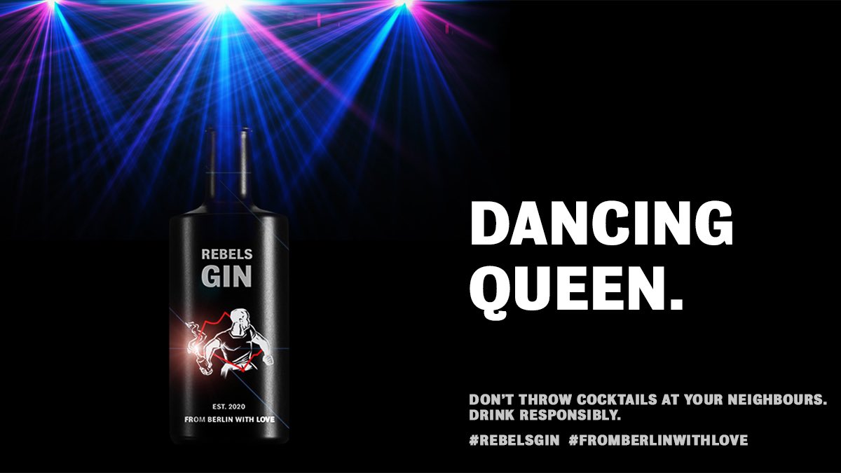 You can dance,
You can jive,
Having the time of your life,
You are the dancing queen!

#FromBerlinWith🖤

#ABBA #DancingQueen #70s #80s #sweden #party #NOH8 #lovewins #pride
#REBELSGIN #berlin #gin #juniper #gintonic #bartender #barkeeper #nightlife #edgy #sexy #design #lifestyle
