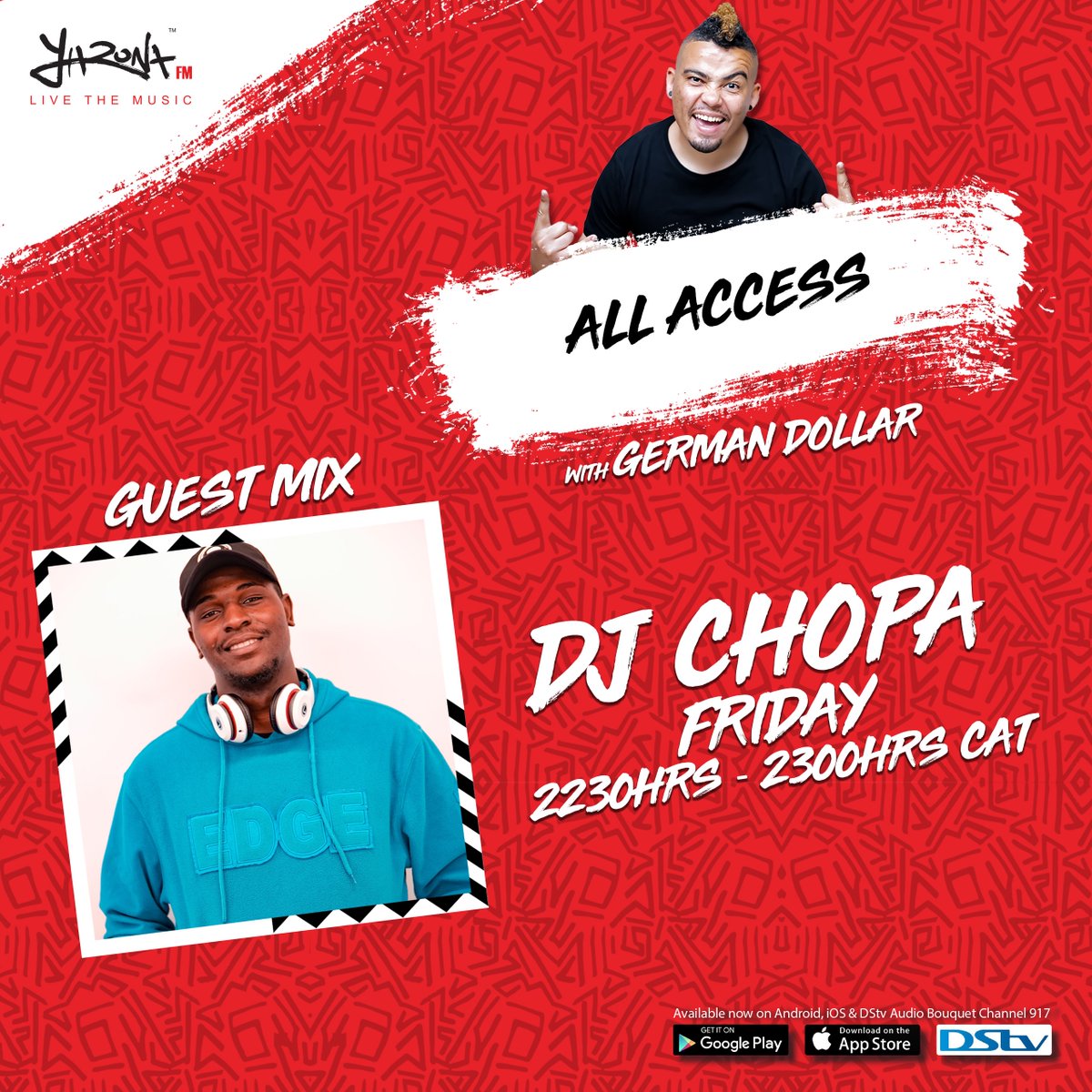 German_Dollar's tweet photo. #AllAccess
@dj_chopa17 on the #FutureBassMix
LISTEN LIVE: https://t.co/XLI1L4sch6 https://t.co/O8weZTthGm