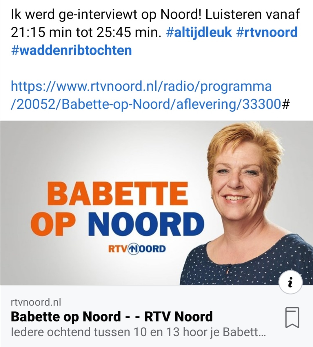 RobUbels's tweet photo. Ik werd geïnterviewd door Noord. Luisteren vanaf 21:15 min tot 25:45 min. #altijdleuk #Radio #rtvnoord

https://t.co/uYt3iZwar5 https://t.co/A4bWoF37UC
