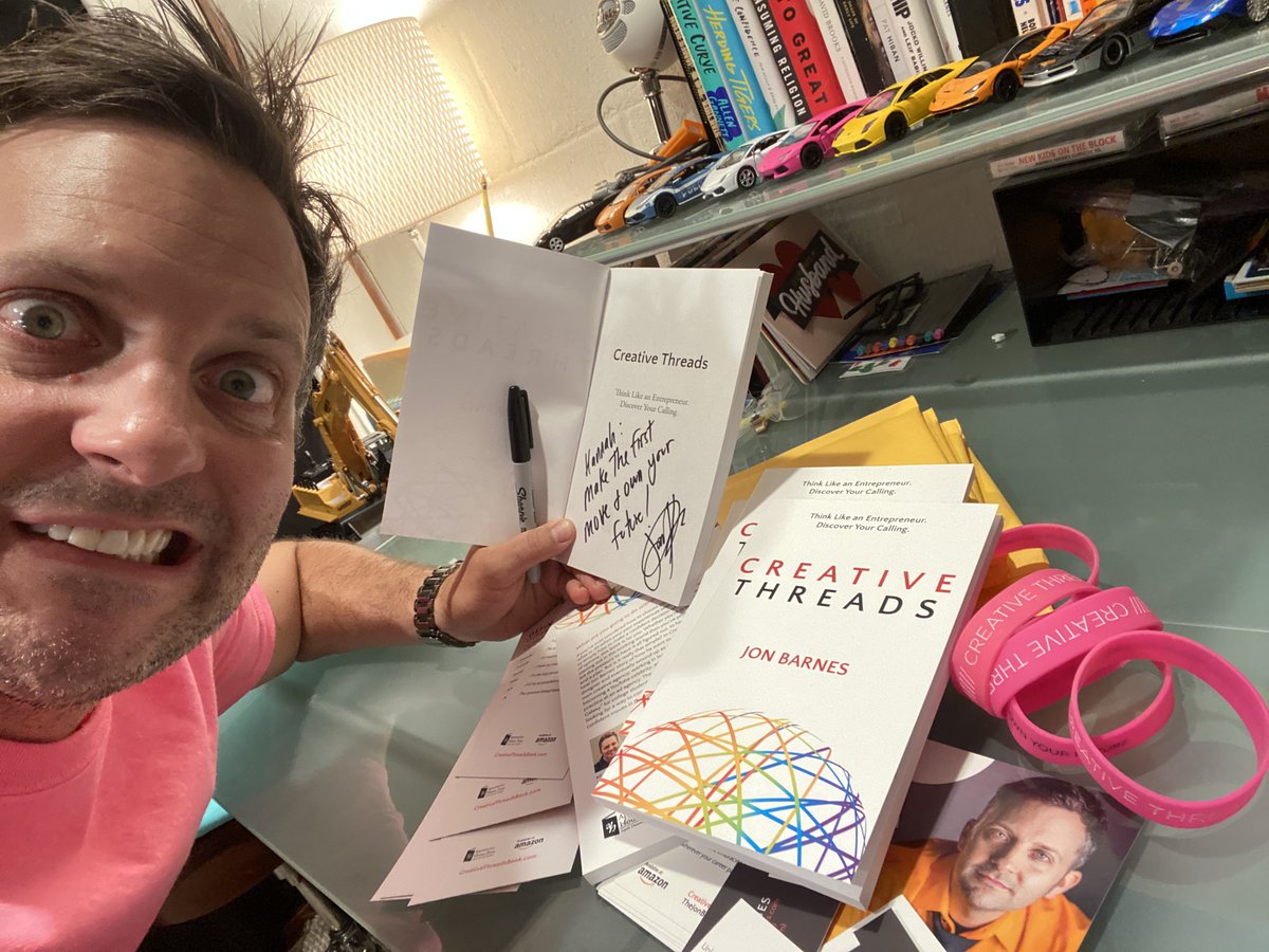 pumthuggee's tweet photo. A new batch of signed #creativethreads books and merch headed out today to some students. Be great! #careers #careeradvice #books #personalbrand https://t.co/8EQk0ympC3