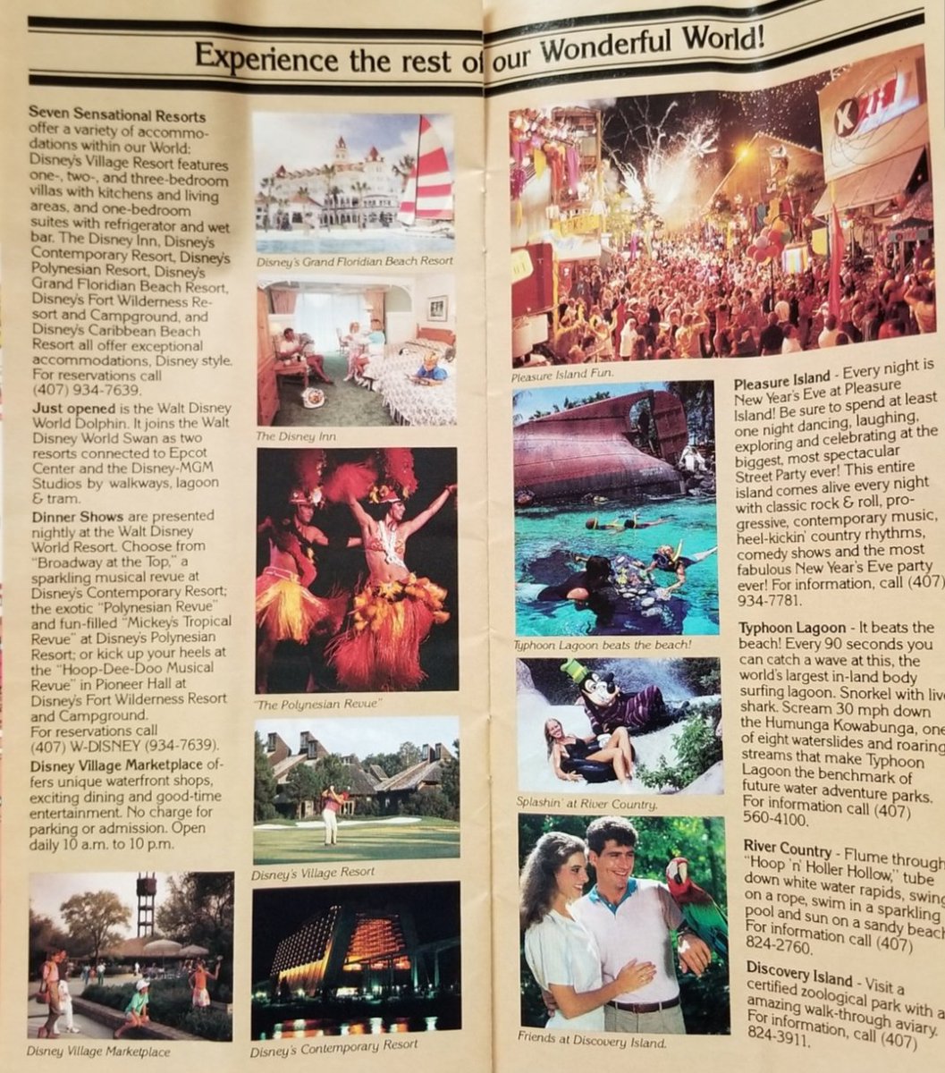 wdwytt's tweet photo. At the end of the 1991 Magic Kingdom guide were River Country &amp; Discovery Island. 

#DYK before transforming into Disney Springs, you could shop &amp; eat at Disney Village Marketplace and Pleasure Island.

See more https://t.co/af4dGFMQB3
#MagicKingdom #wdw #DisneyWorld #fbf #disney https://t.co/TXaE34kYXP