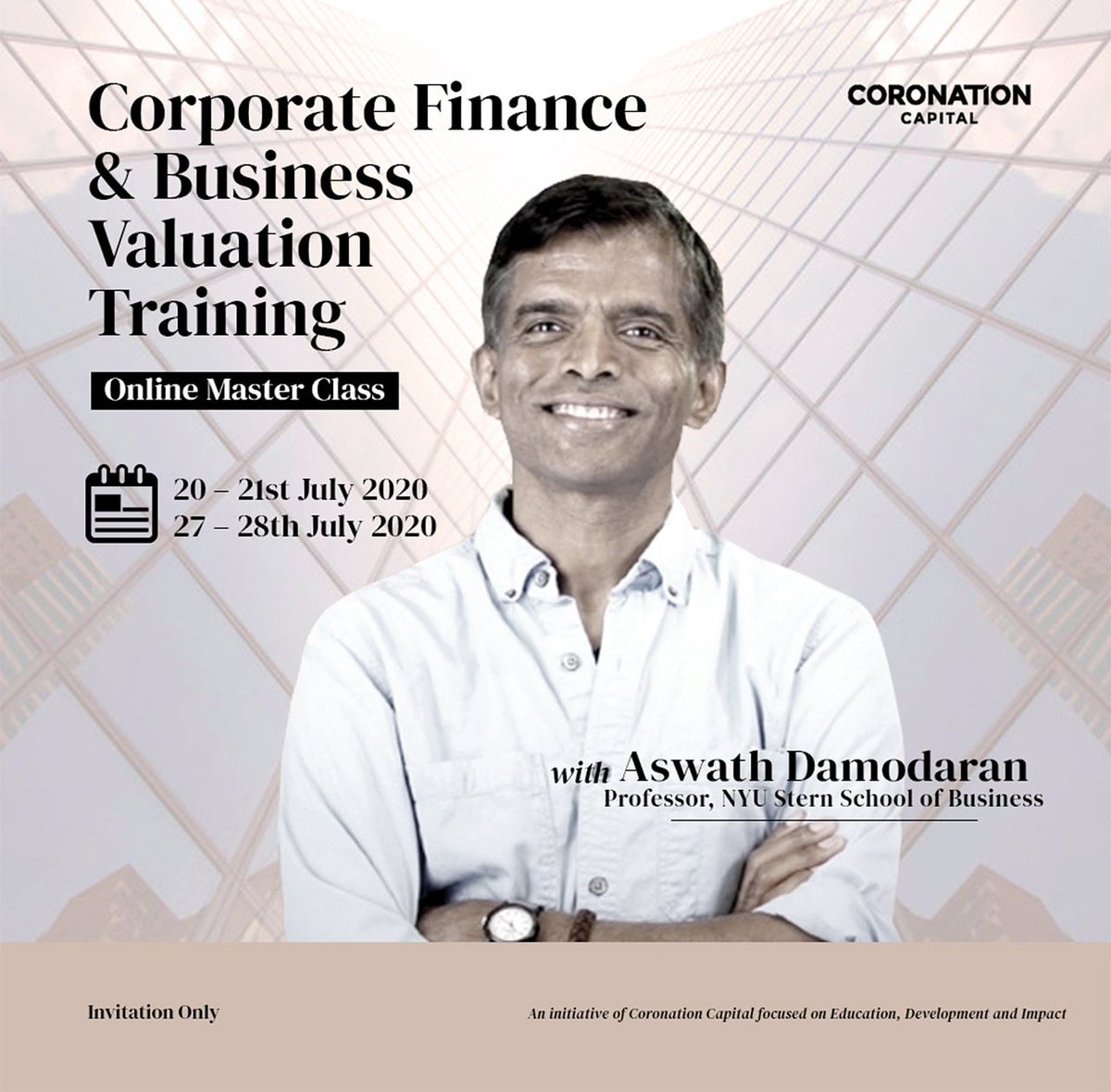 coronation_ng's tweet photo. Coronation Capital Limited is set to host the 2nd edition of its Corporate Finance and Business Valuation online training.
The #ValuationMasterClass is strictly by invitation
To stand a chance to get an invite, please drop a comment telling us why you would like to attend. https://t.co/lj0M9BSNKW