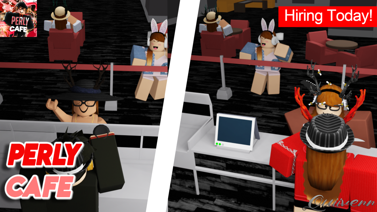 PerlyCafeROBLOX's tweet photo. Our Media Management Team would like to thank @QuiiverrGFX for doing an extravagant job on our brand new scenic render. We appreciate what you've done for us in the past and can't wait to see what you bring to us in the future! https://t.co/jQs4abDtoJ