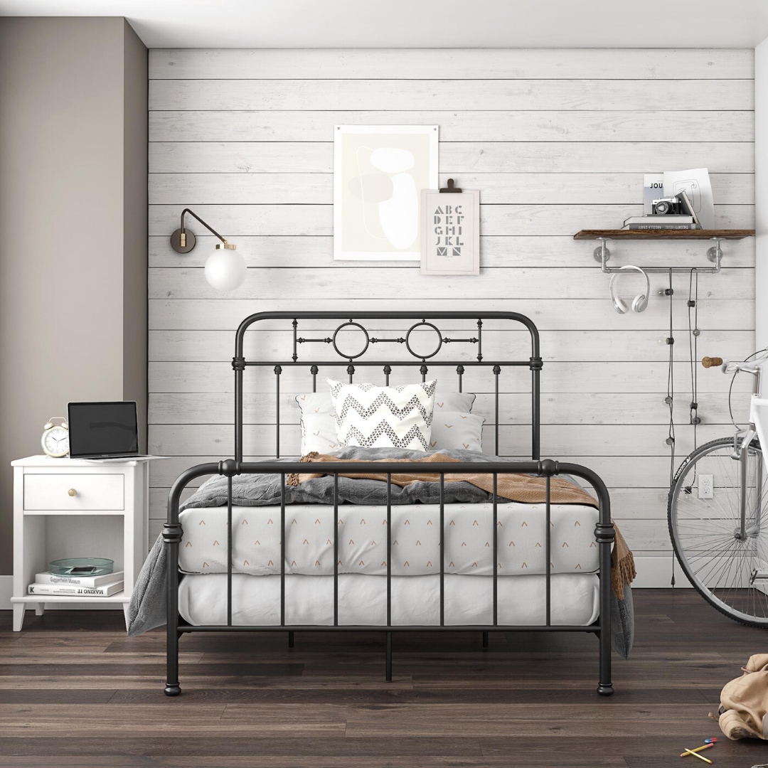 LittleSeedsKid's tweet photo. With strong clean lines and fun geometric shapes, the Willow Metal Bed adds the perfect touch to any kid's room. #LittleSeedsKids https://t.co/OOzuoUfC33