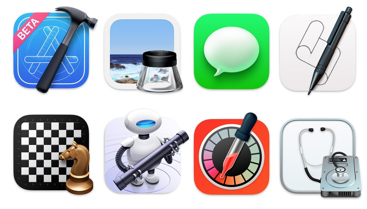 4/ Look closely at these icons; they look much more like game-like 3D renders than fancy photoshop tricks: