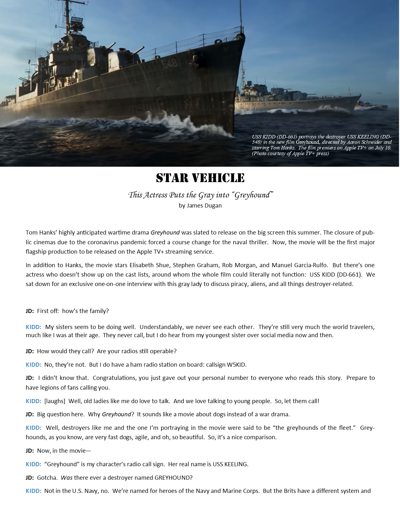 USS Kidd on X