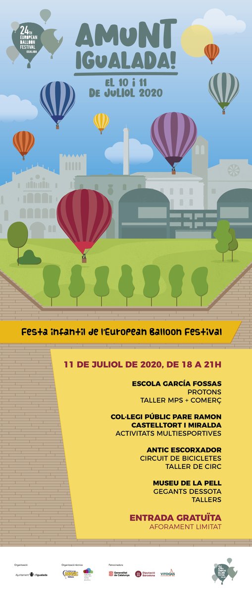 I demà a la tarda... activitats infantils pels més petits de la casa! 🎈🎈 Amb <a href="/Dessota/">Dessota</a>, <a href="/protonspercu/">Protons</a>, <a href="/igualadacomerc/">IGUALADA COMERÇ</a> i molt més!

*Entrada gratuïta amb aforament limitat