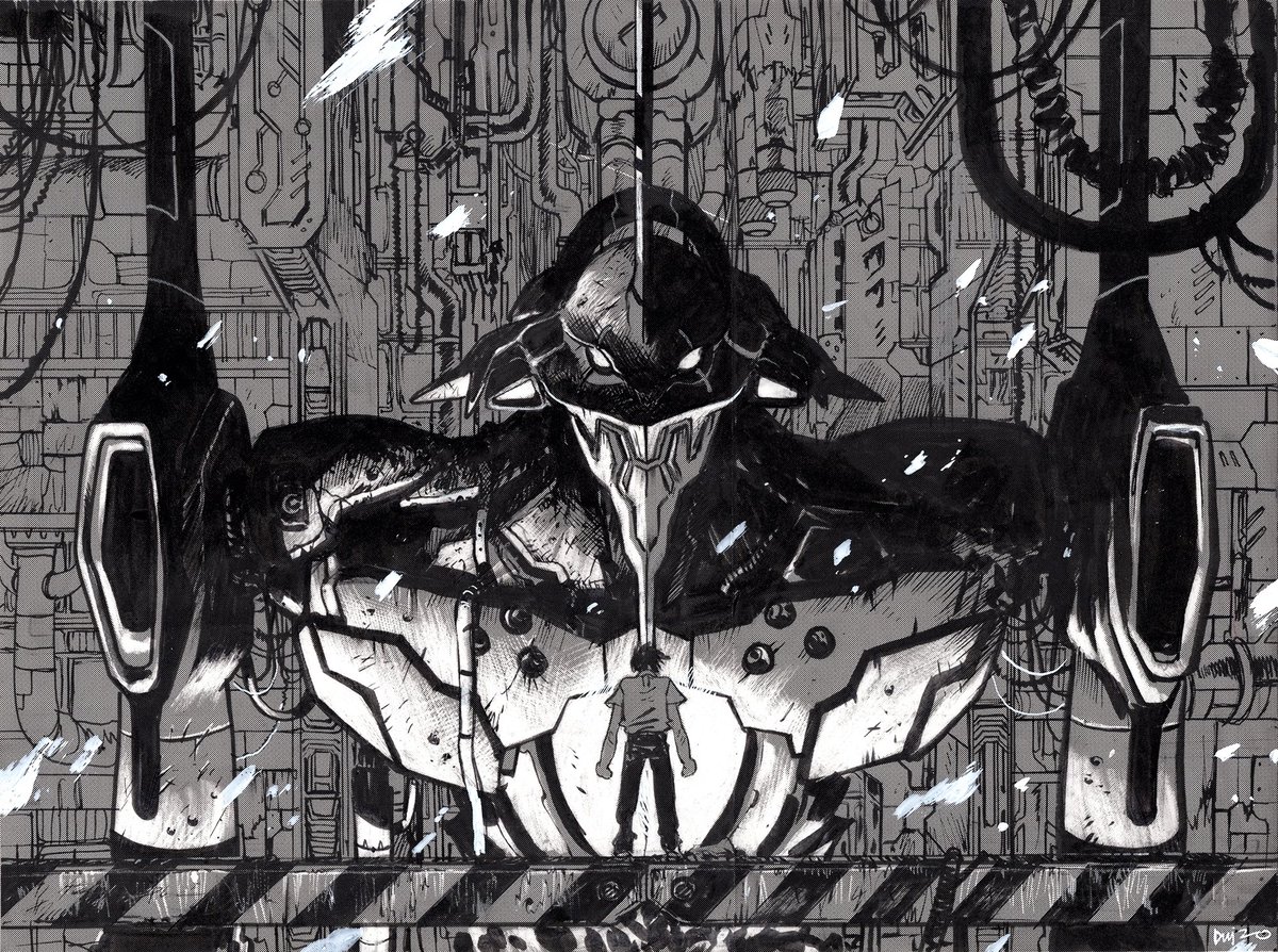 danielwarrenart's tweet photo. Neon Genesis Evangelion commission! https://t.co/M2WYG4F3zj