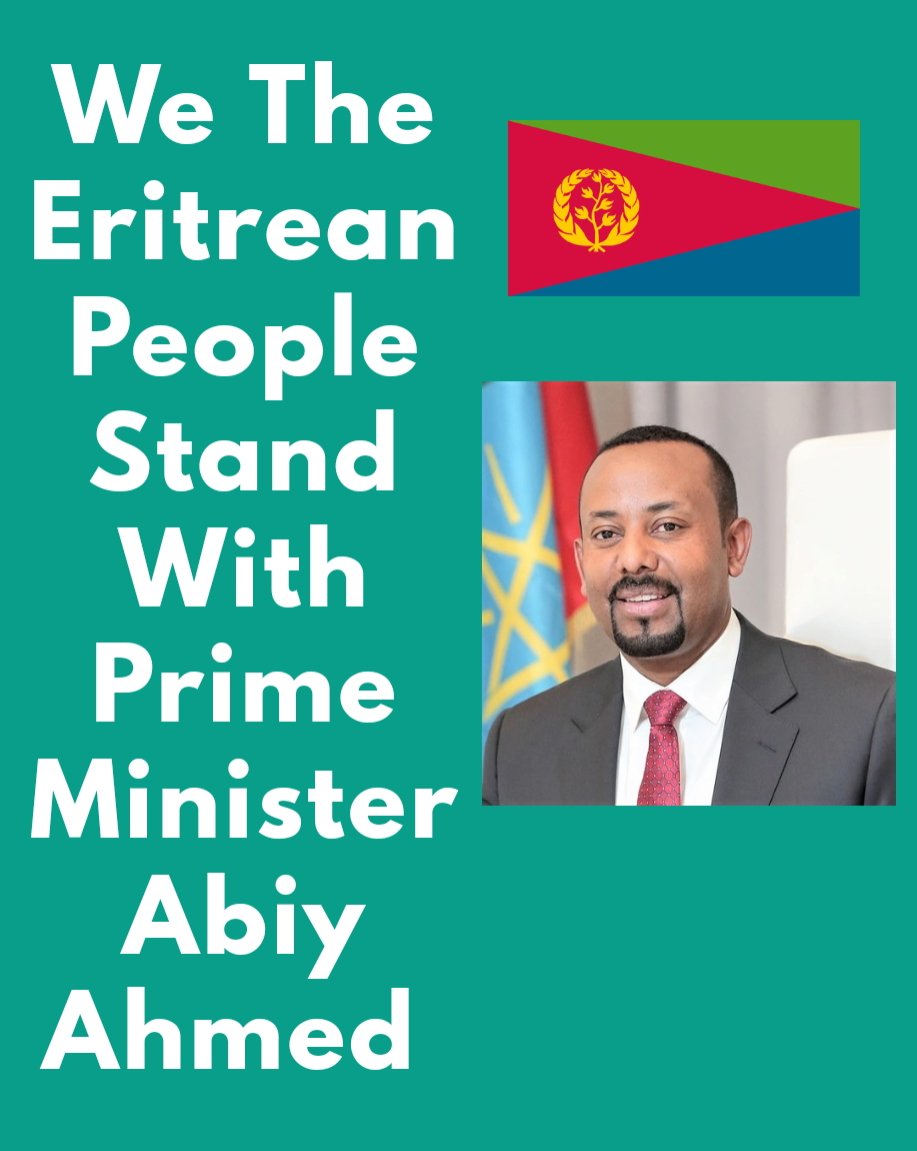 SheabiaForever's tweet photo. In order to continue the peace process #Eritrea and #Ethiopia started that will bring stability & prosperity for both nations, we the people of Eritrea stand with prime minister @AbiyAhmedAli. We should NOT let detractors take us to war. https://t.co/v65cWQQHCC