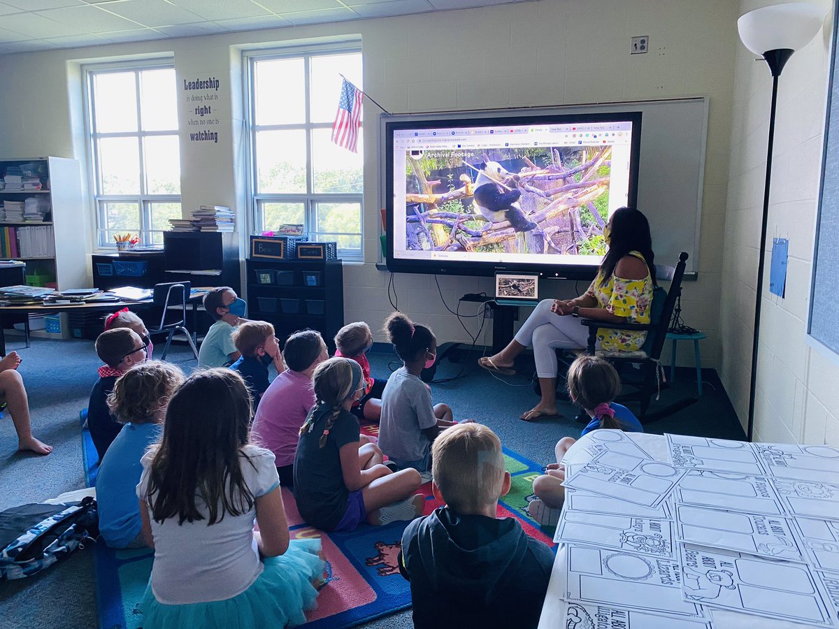 Summerblair32's tweet photo. Just checking in with the panda at the San Diego Zoo on their zoo cam. We also created two questions to answer based off of our observations today.  #zooanimals #GVSOAR2020 #gveaglesstrong https://t.co/eY83gccJed