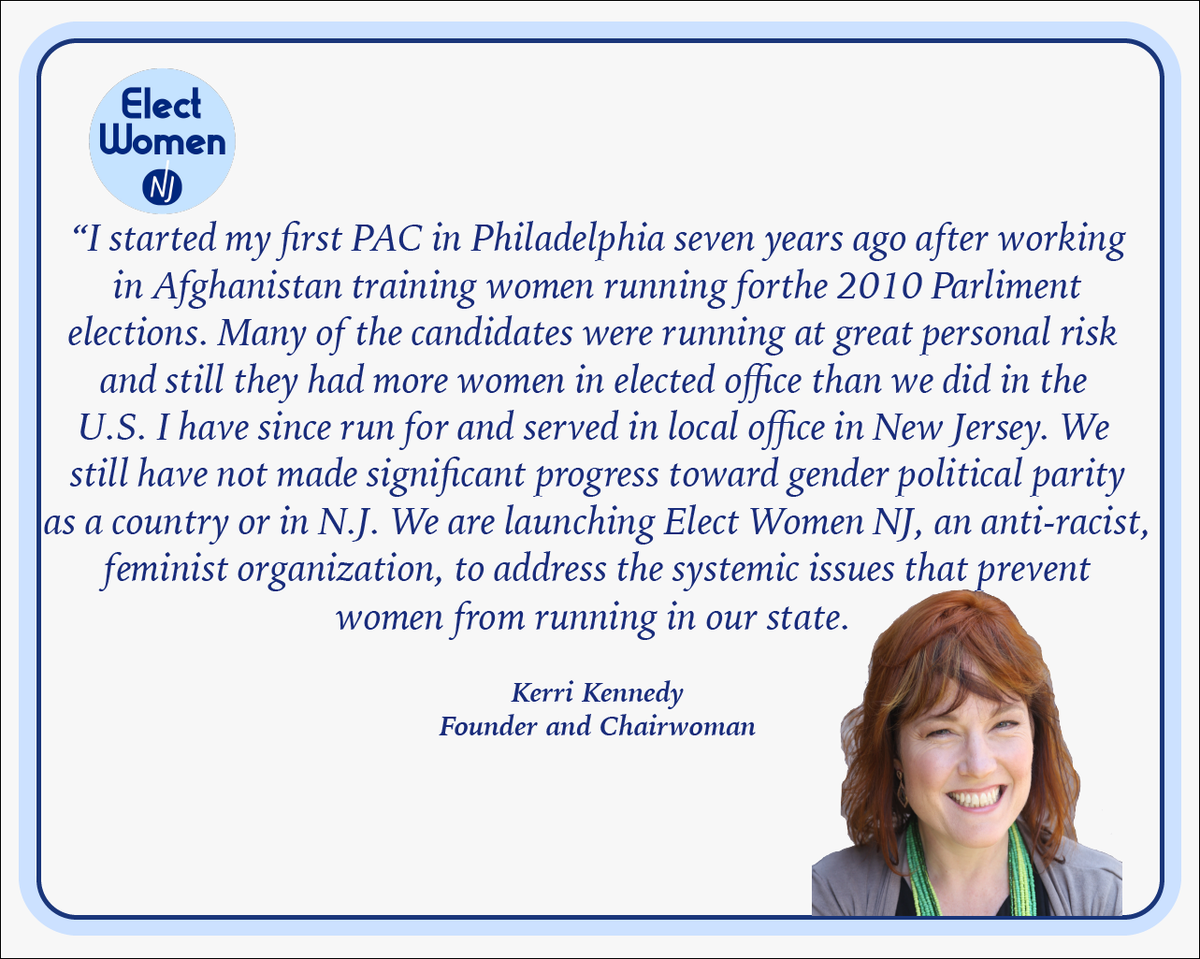 Elect Women NJ (@electwomennj) on Twitter photo Chairwoman <a href="/kerrilkennedy/">Kerri Kennedy</a> has the talent and experience to lead our anti-racist, feminist organization as we address the systemic issues that prevent women from running in our state. #ElectWomenNJ #ElectWomen #TheFutureIsFemale Chairwoman <a href="/kerrilkennedy/">Kerri Kennedy</a> has the talent and experience to lead our anti-racist, feminist organization as we address the systemic issues that prevent women from running in our state. #ElectWomenNJ #ElectWomen #TheFutureIsFemale